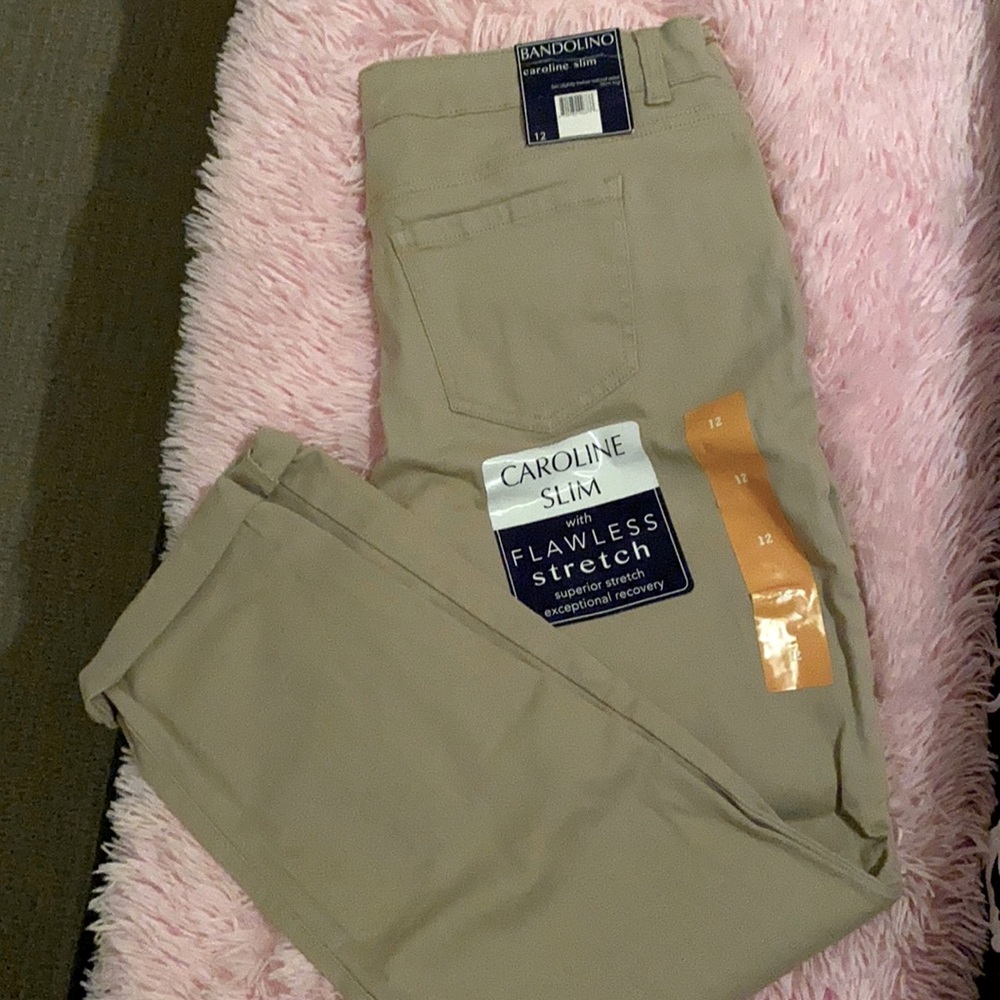 Khaki color stretch “jeans”